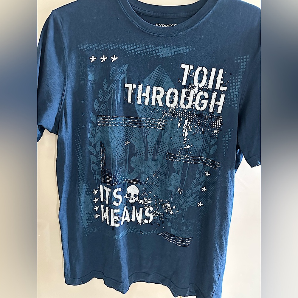 Express Men’s Blue Graphic T-Shirt